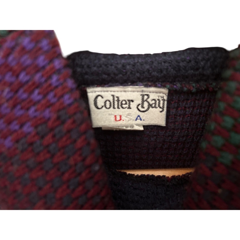 90s Vintage Collier Bay Patchwork Turtleneck Swea… - image 3
